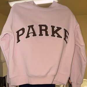 PARKE Mock Neck Sweater in Rose and Mocha